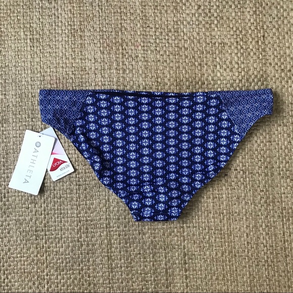 Athleta Tangier Navy Blue Bikini Bottom NWT - Picture 3 of 6